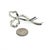 1990s 1990s Tiffany & Co Ribbon Brooch Pin Sterling Silver Estate For Sale - Image 5 of 8