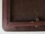 Wood 1930s Chinese Dragon Painted Glass Colored Flowers White Clouds Brown Wood Frame Brass Hanging Hardware For Sale - Image 7 of 14