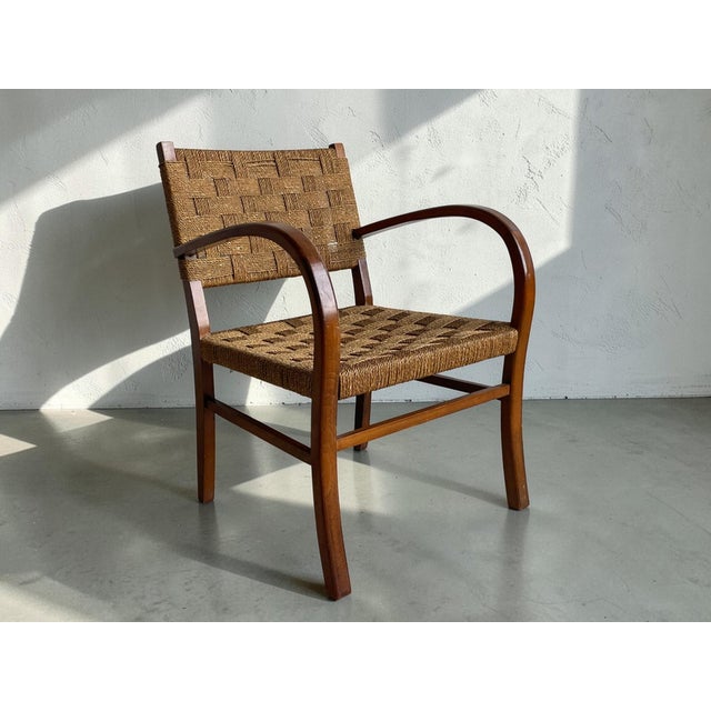 Brutalist Bauhaus Rope Armchairs from Erich Dieckmann, Germany, 1930s For Sale - Image 15 of 15