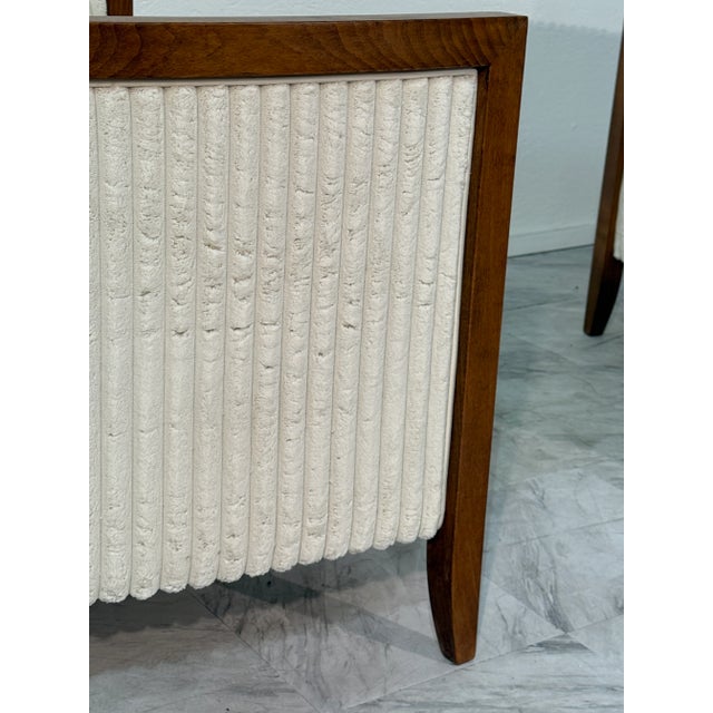 1970's Italian Modernist Lounge Chairs With Flared Frame - Set of 2 For Sale - Image 9 of 9