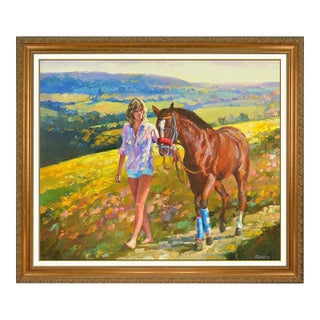 Late 20th Century Afternoon Stroll, Howard Behrens For Sale