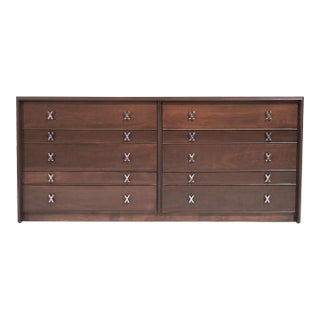 Ten Drawer Dresser by Paul Frankl, C. 1950s For Sale