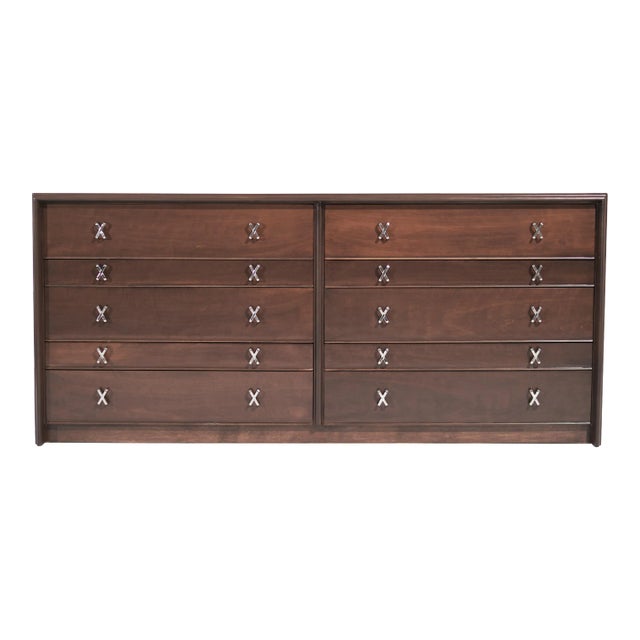 Ten Drawer Dresser by Paul Frankl, C. 1950s For Sale