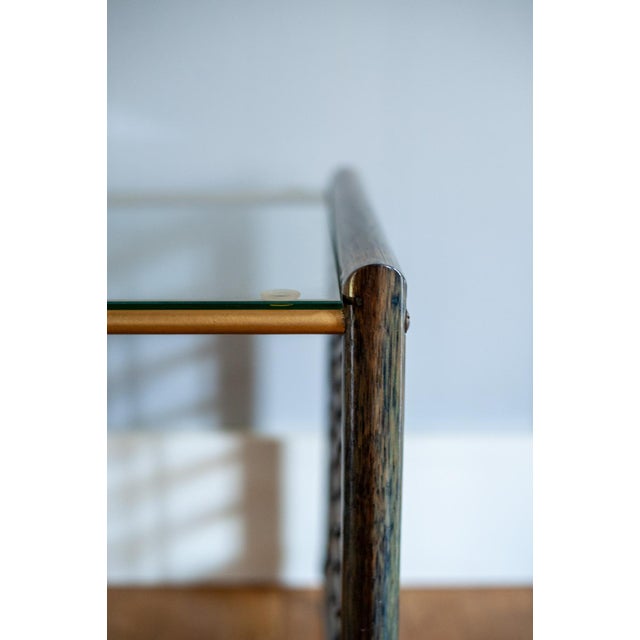 Vintage Nesting Tables in Bamboo with Glass Top from Gallotti & Radice, 1970, Set of 3 For Sale - Image 13 of 15