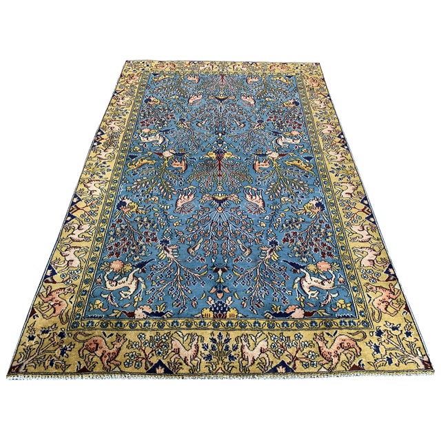 Size: 6'4'' x 3'11'' Age: 30-40 Years SKU: 271 GER-5 Material: 100% Wool Experience the timeless beauty of this authentic...