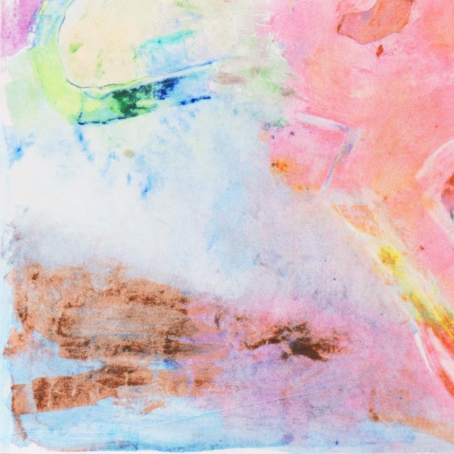 Paper 'Flight to Byzantium' by Miklos Pogany, 1987; Abstract Monotype by San Francisco Bay Area Artist For Sale - Image 7 of 10