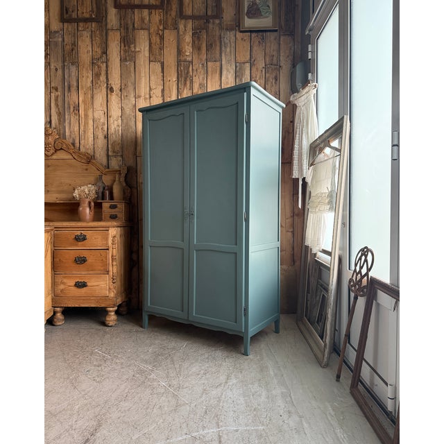 Vintage Wardrobe with Hanging Space, 1950s For Sale - Image 4 of 16