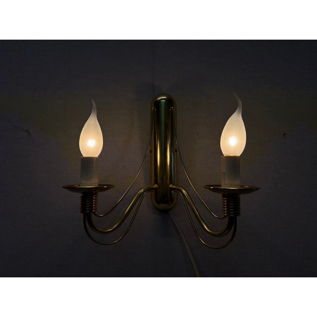 Double Wall Lamp attributed to E. R. Nele for Temde, 1960s For Sale - Image 12 of 18