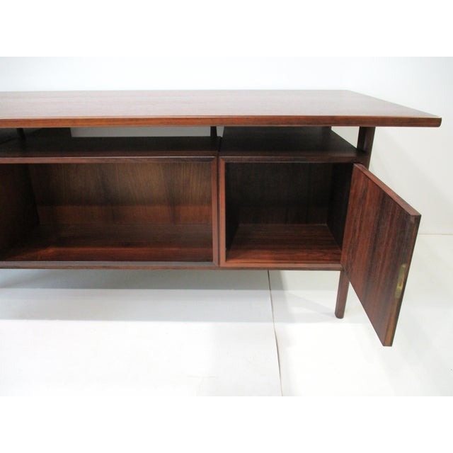 Kai Kristiansen Executive Rosewood Desk for Feldballes Denmark For Sale - Image 15 of 17