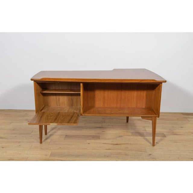 Mid-Century Teak Model A10 Boomerang Desk from Goran Strand, Sweden, 1960s For Sale - Image 10 of 18