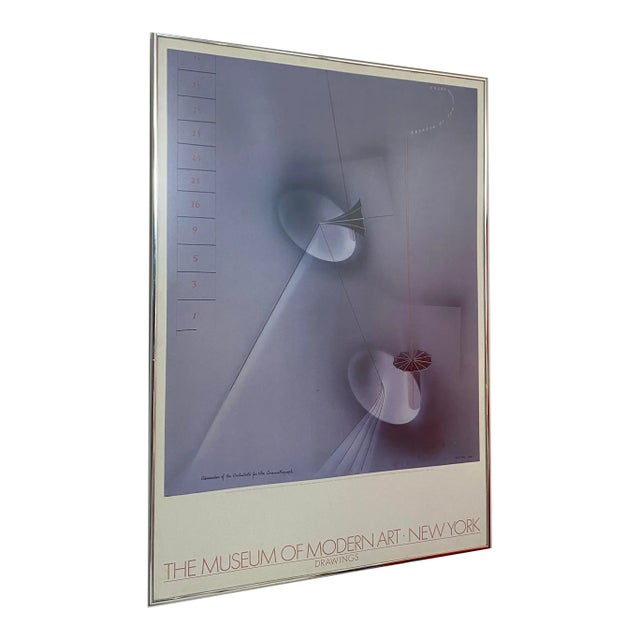 1983 "The Modern Drawings" Man Ray Museum of Modern Art Exhibition Poster, Framed For Sale