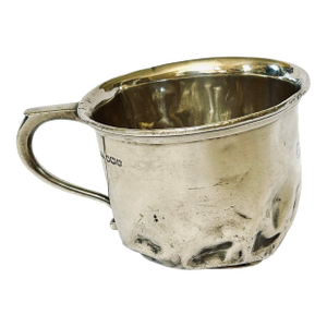 Antique 1914 Sterling Silver Child's Baby Cup, Baker & Staniforth Sheffield, 92g