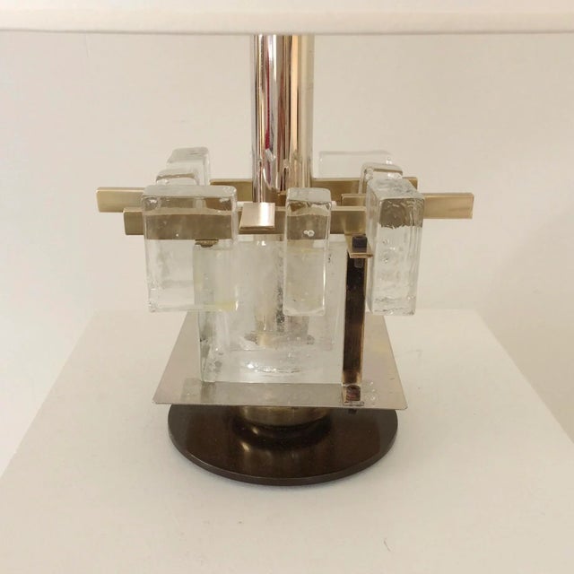 Italian Murano Glass Table Lamp from Poliarte, 1960s For Sale - Image 6 of 13