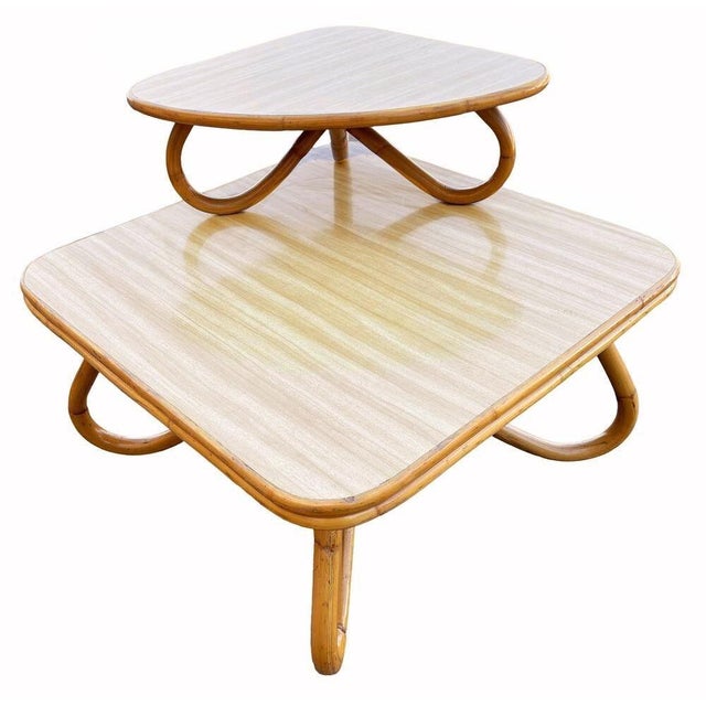 Restored Rattan Loop Leg Livingroom Set For Sale - Image 11 of 13