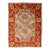 Antique Turkish Oushak With Elegant Motifs in Red, Ivory, Gold and Salmon Pink 7 X 9'8 For Sale