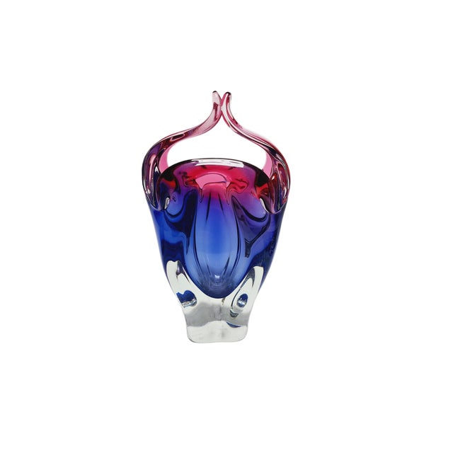 Vase by J. Hospodka for Chribska Glassworks, Former Czechoslovakia, 1960s For Sale - Image 10 of 18