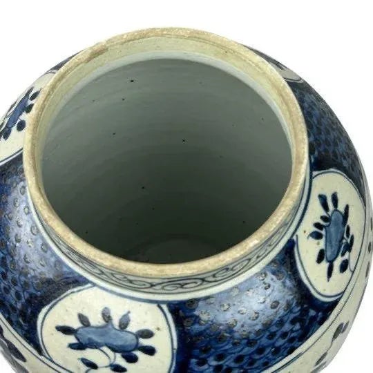Pasargad Chinese Style Landscape Porcelain Temple Jar For Sale - Image 11 of 12
