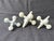 1990s Off White Cast Iron Jacks Set of 3 Decorative Objects For Sale - Image 9 of 17