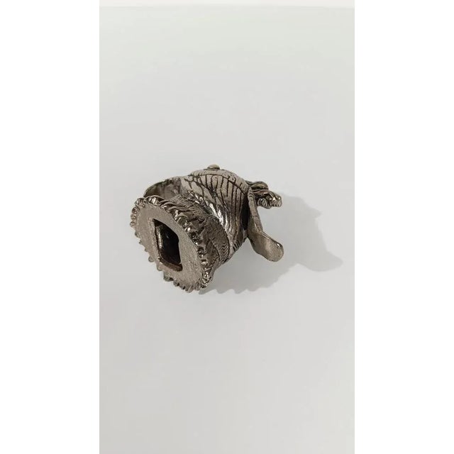 Metal Vintage Silver-Plated Parrot Head Bottle Opener in the style of Gucci, 1970s For Sale - Image 7 of 18
