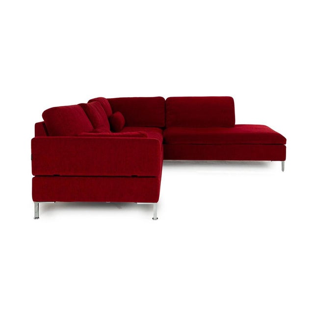 Alba Fabric Corner Red Sofa from Brühl For Sale - Image 12 of 15