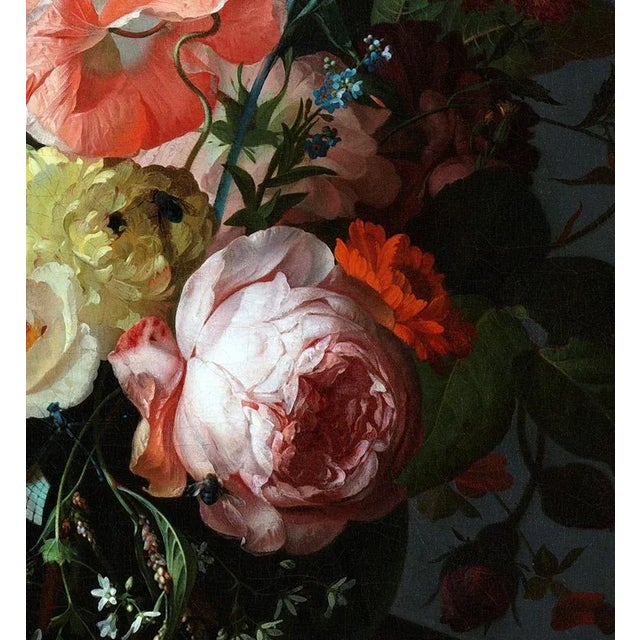 Reproduction Rachel Ruysch Still Life With Flowers 1716 Unframed Giclée Print For Sale In Los Angeles - Image 6 of 7