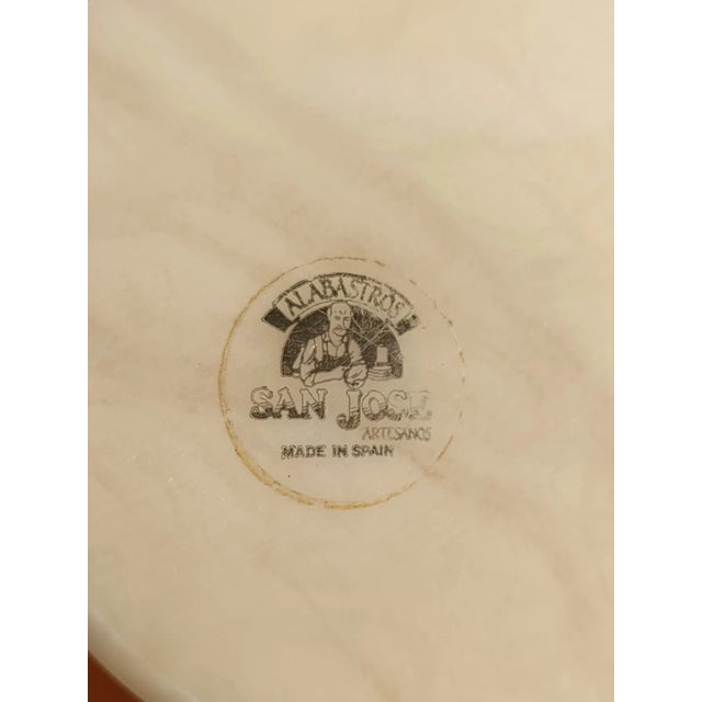 Mid-Century Pink Alabaster Bathroom Set, 1960s, Set of 5 For Sale - Image 10 of 12