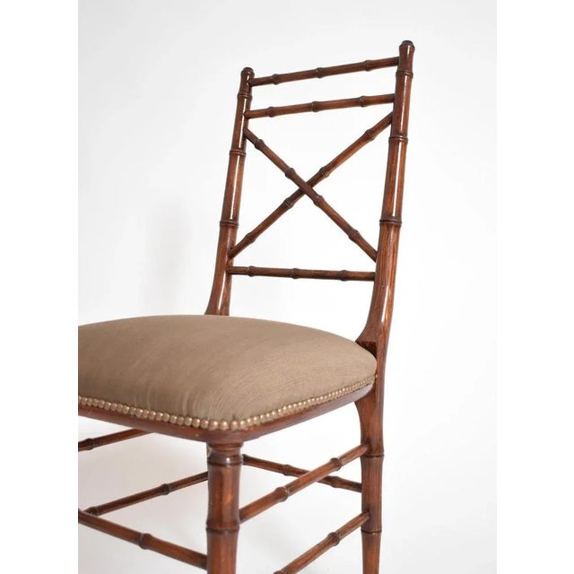 Vintage Faux Bamboo Chair, 1960s For Sale - Image 4 of 5