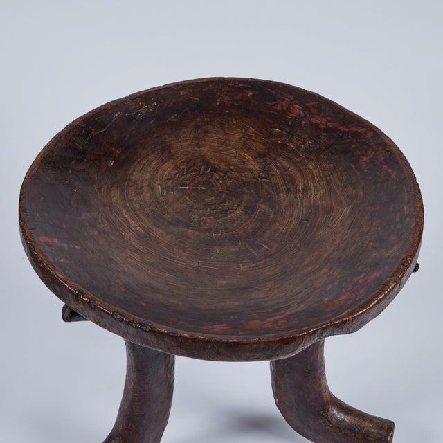 Trio of Vintage African Stools (Ethiopian) For Sale - Image 4 of 17