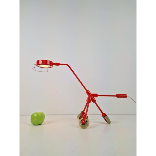 2000 - 2009 Red Dog Kila Table Lamp on Wheels by Harry Allen for Ikea, 2000s For Sale - Image 5 of 8