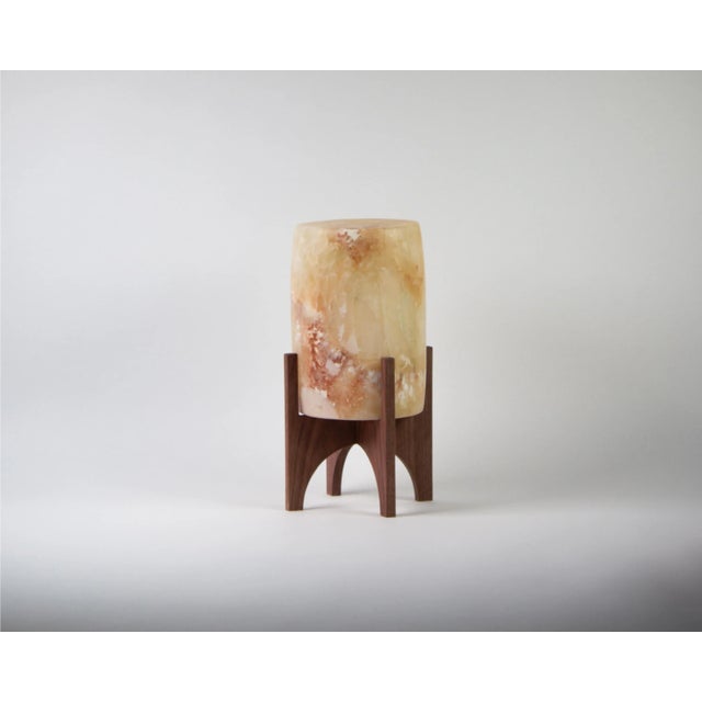 Wood Comet Classic Amber Table Lamp by Material Lights For Sale - Image 7 of 10