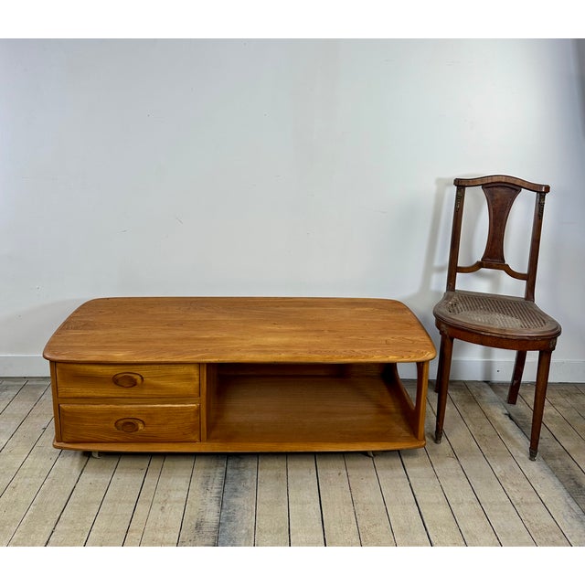 Ercol Ercol Minerva Coffee Table in Elm from Lucian Ercolani, 1980s For Sale - Image 4 of 13