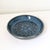 Mid-Century Modern Signed Studio Pottery Ceramic Colander Dish in Mottled Blue Glaze For Sale - Image 3 of 15