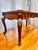 Late 20th Century Traditional Carved Wood Executive Desk With Leather Top & Marble Inlay For Sale - Image 9 of 11