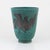 Wilhelm Kåge, an 'Argenta' vase, Gustavsberg. Sweden 1940s. Green glaze with silver decoration of a seahorse with rider....