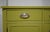 Mid Century Federal Style Serpentine Front Credenza by Bassett Furniture in Green - Newly Painted For Sale - Image 12 of 15