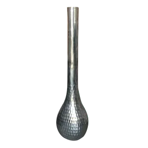 Silver Hand - Hammered Metal Tall Vassel/ Vase