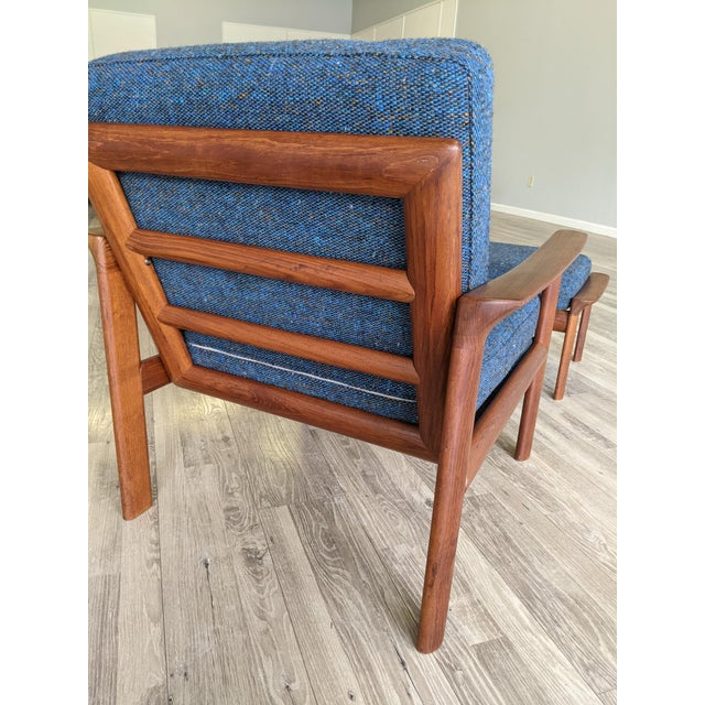 Komfort 1960s Danish Modern Komfort Lounge Chair and Ottoman For Sale - Image 4 of 12