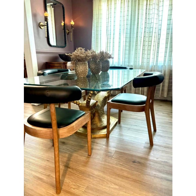 1970s Bronze and Zinc Antelope Consle Table Base For Sale - Image 6 of 8