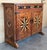 Late 19th Century Pair of Spanish Carved Walnut Tuscan Two Drawers Credenza or Buffet with Marquetry For Sale - Image 18 of 18
