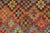 1990s Shabby Chic Balochi Gray/Red Wool Rug - 4'10''x6'9'' For Sale - Image 5 of 10