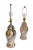 Chic pair of faux marble, glazed ceramic ginger jar form table lamps, in very good, original, clean and ready to use...