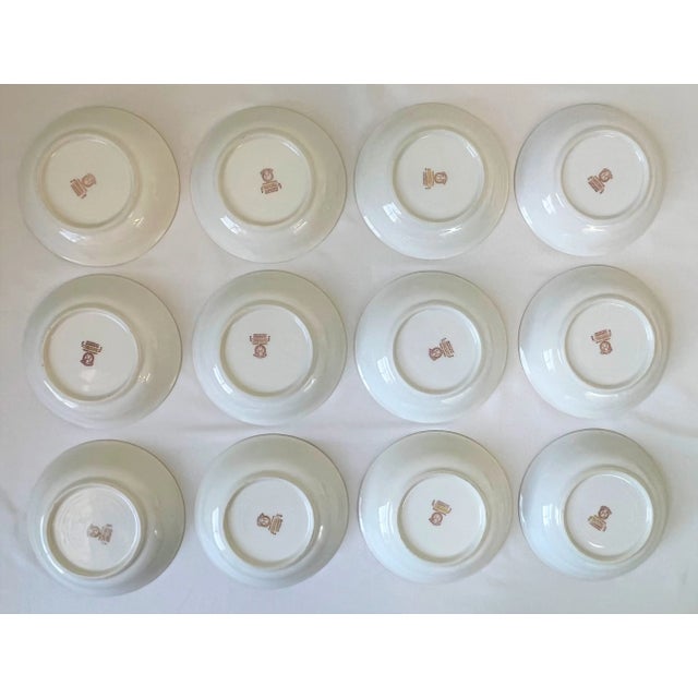 White Circa 1960s Vintage Noritake 'Superba' Pattern Small Bowls- Set of 12 For Sale - Image 8 of 12