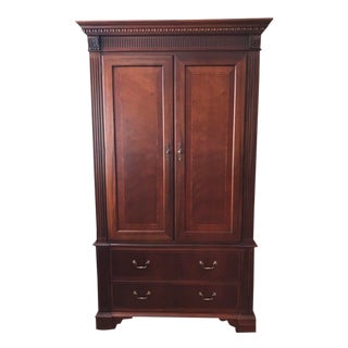 Ethan Allen 18th Century Collection Chippendale Armoire For Sale