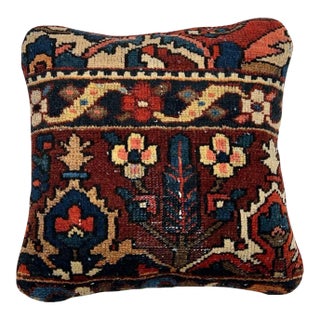 Pasargad Vintage Hand Knotted Farahan Rug Pillow For Sale