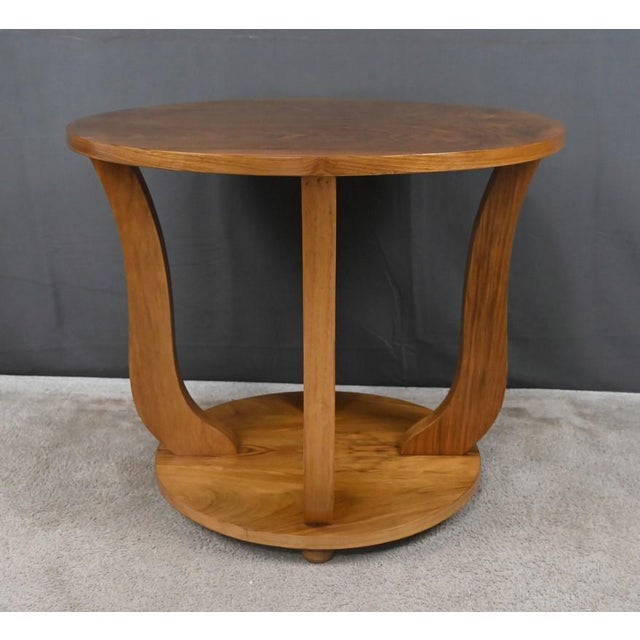 Art Deco Walnut Side Table, 1930s For Sale - Image 9 of 13