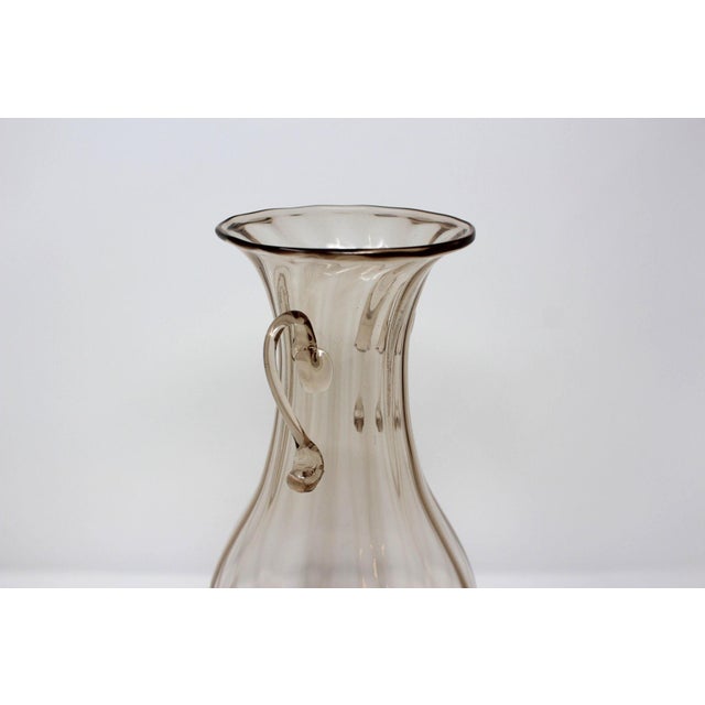 Soffiato Murano Glass Vase For Sale - Image 4 of 5