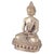 19th Century Seated Buddha Figure in Silver-Plated Metal, Asia For Sale - Image 5 of 5