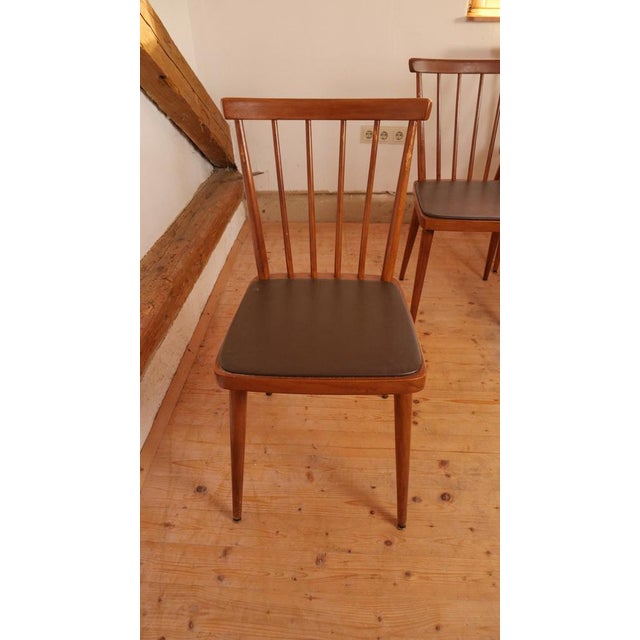 Austro Rung Chairs from Wiesner Hager, Austria, 1950s, Set of 4 For Sale - Image 6 of 18