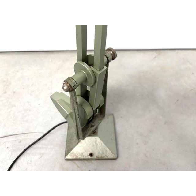 Metal Articulated Workshop Light from Erpe, Belgium, 1950s For Sale - Image 7 of 15