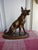 Large Antique Metal German Shepard Statue For Sale - Image 10 of 10